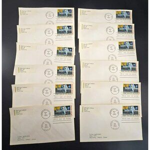 First Day Issue Apollo 11 Moon Landing Stamped Covers Washington DC 1969 LI3021